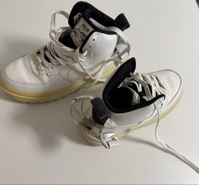 Nike Air Force 1 Mid blanches, taille 38,5 en bon état général. - photo numéro 5