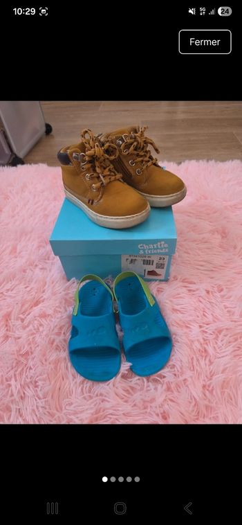 Lot 2 paire de chaussures garçon taille 23