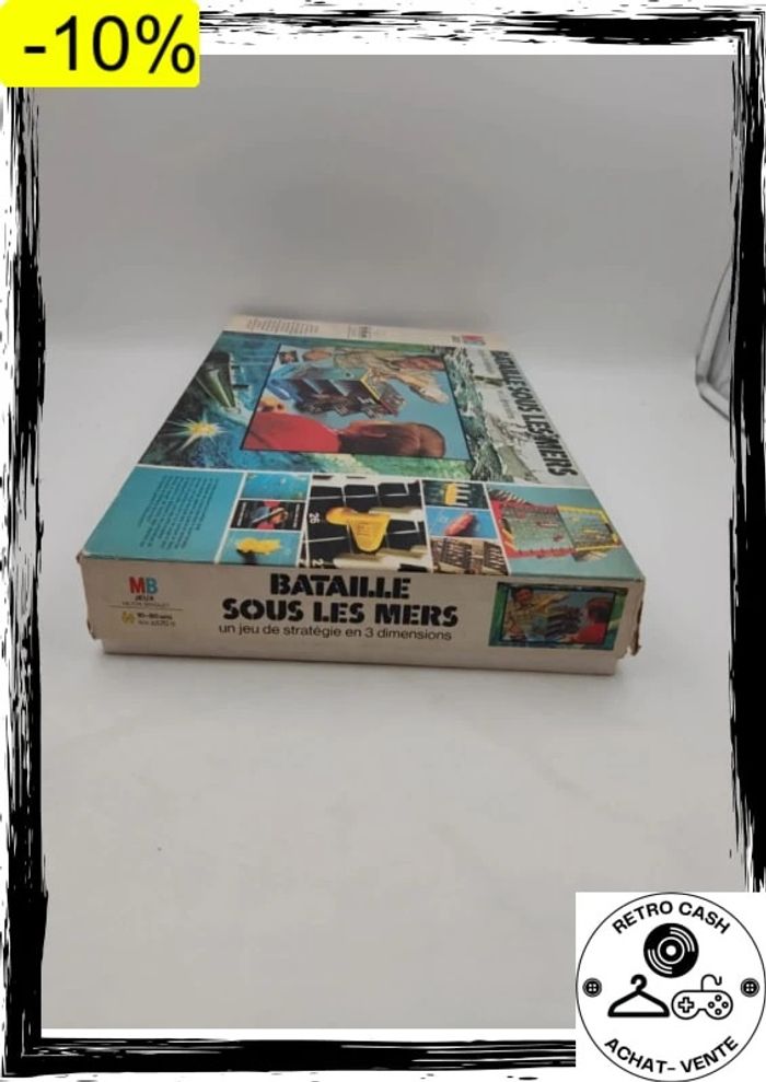 Ancien jeu Bataille sous les mers 70's Stratégie 3D bataille navale semble complet - photo numéro 11
