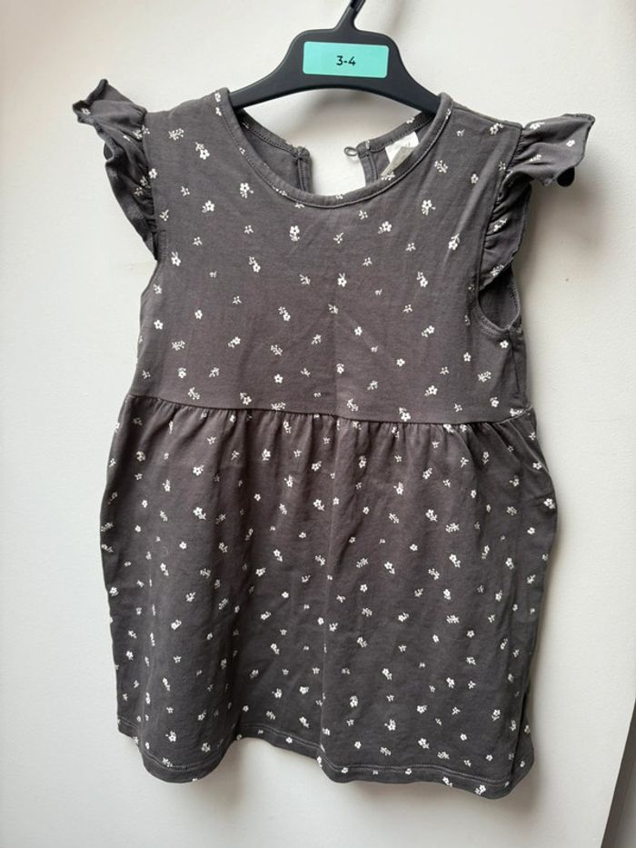 Robe jersey fleurs 92 cm