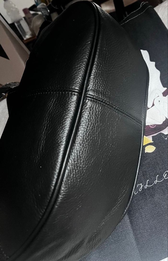 Sac créatrice Coco Vanille en cuir noir 👜 - photo numéro 5