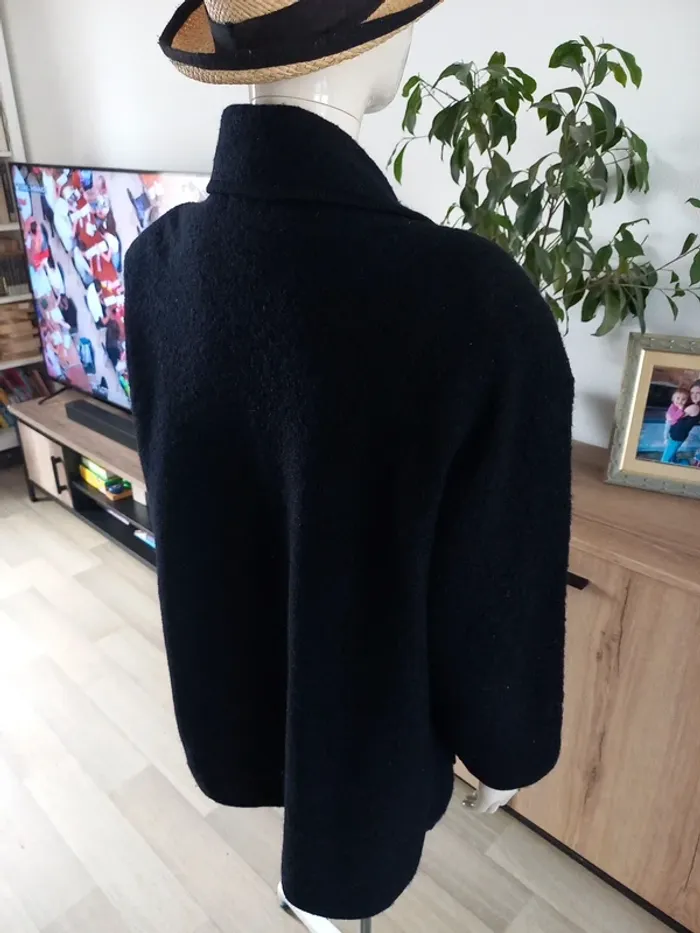 Veste en laine noir femme T44 - photo numéro 8