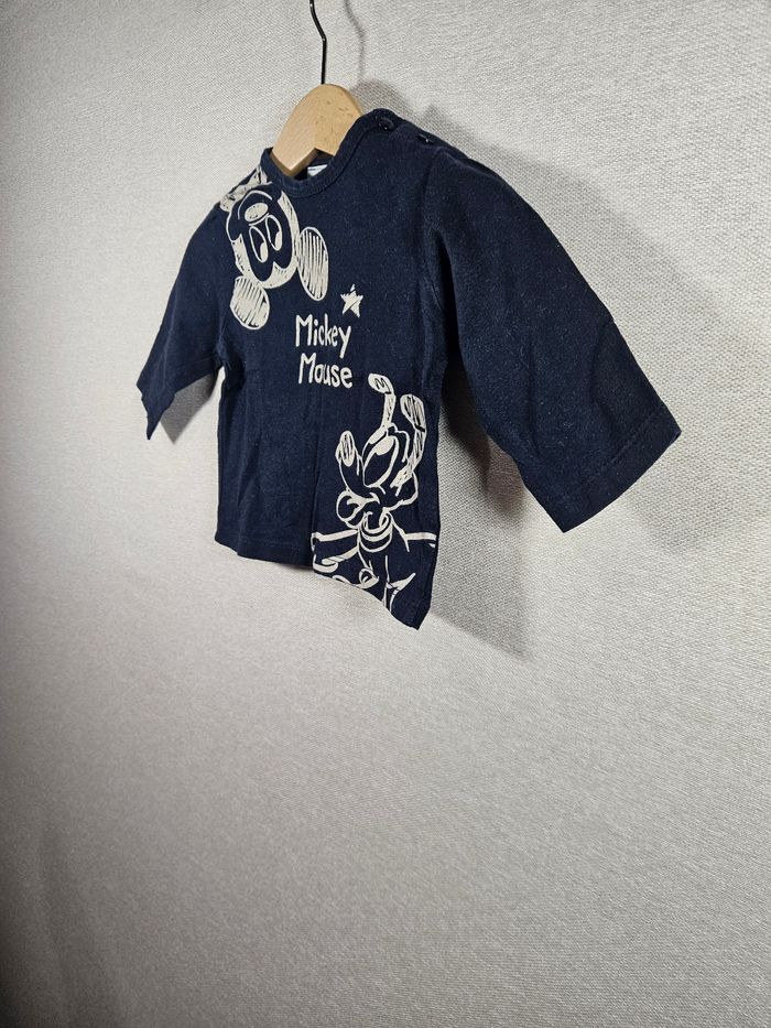 T-shirt manche longue Mickey  3 mois - photo numéro 5