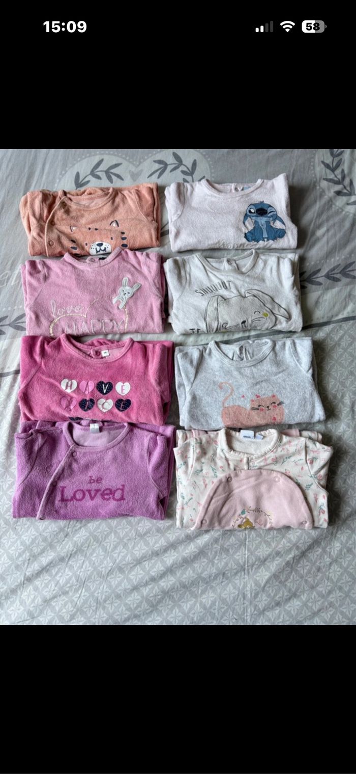 Lot de vêtements fille 6 mois