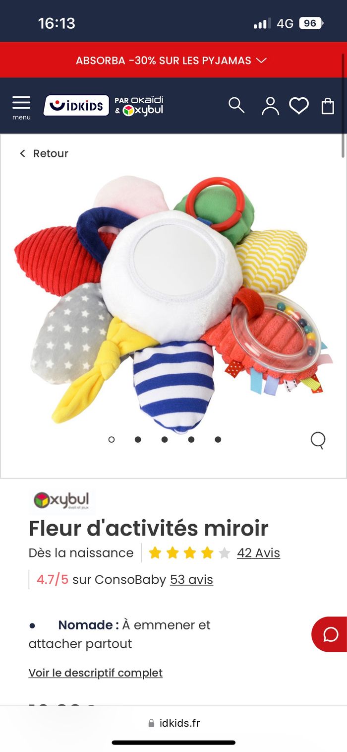 Fleur d’activite miroir