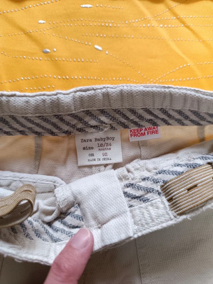 Short et tee-shirt manches courtes Zara 18-24 mois 92 cm - photo numéro 8