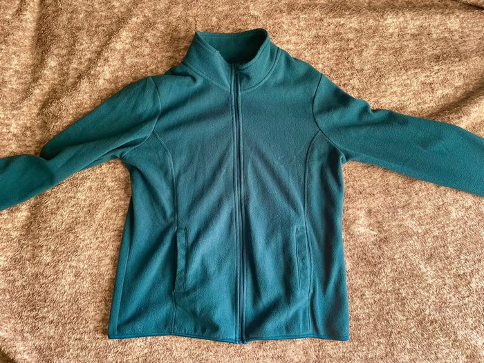 Veste polaire vert/bleu - photo numéro 2