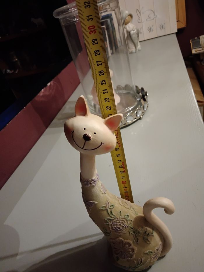 Chat dentelle fleurs parme - photo numéro 8