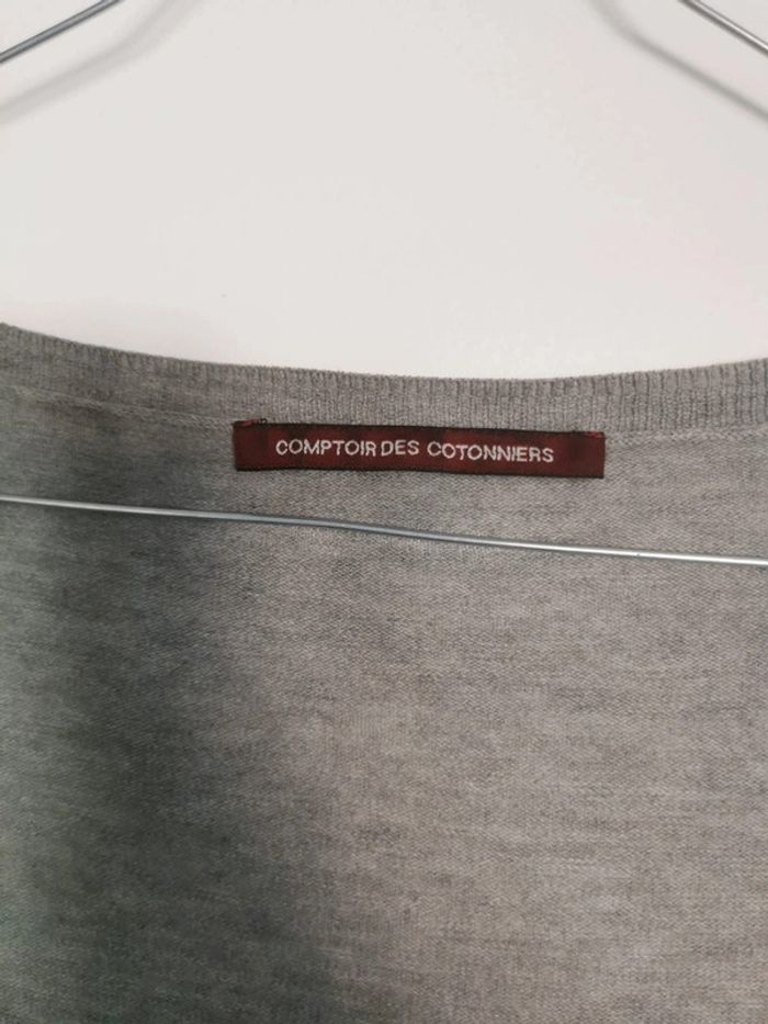 Pull t-shirt gris comptoir des cotonniers - photo numéro 3