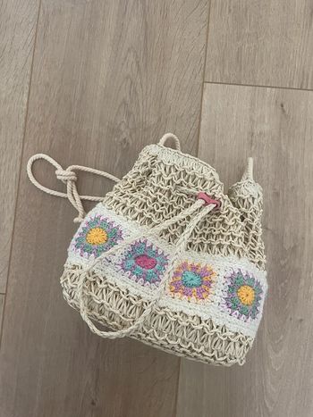 Sac imitation raphia enfant réglable neuf