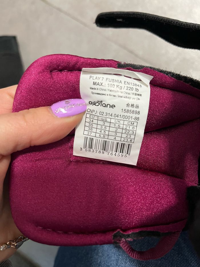 Rollers taille 34-37 Servi une seule fois avec protection - photo numéro 4