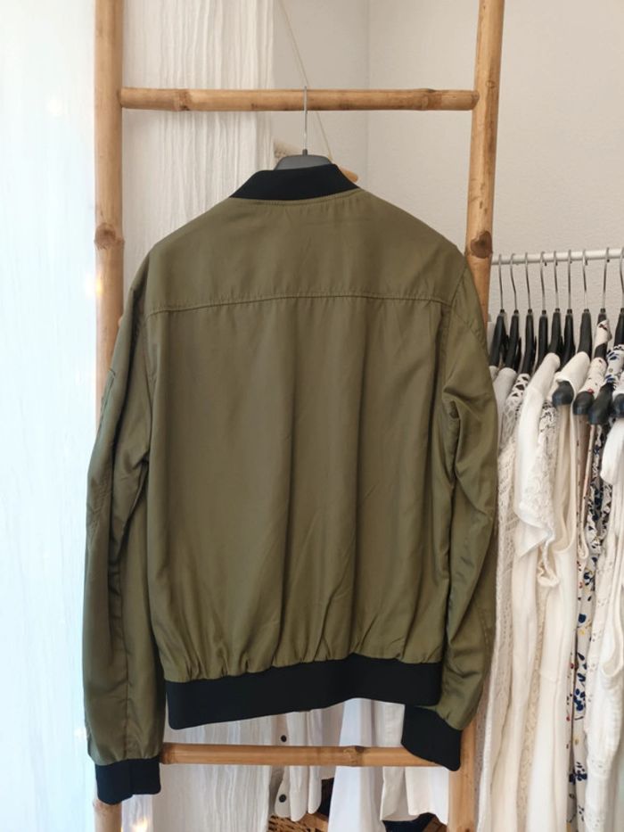 Veste bombers blouson vert kaki Jackets Industry taille S - photo numéro 3