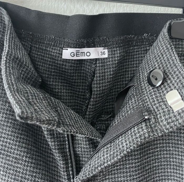 Pantalon pied de poule noir et blanc taille 36 - photo numéro 3