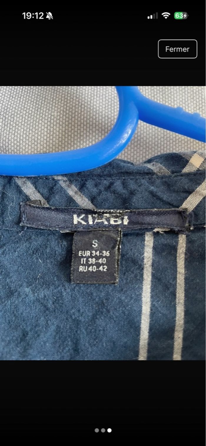 Chemise à carreaux bleu - photo numéro 3