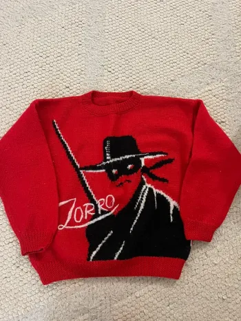 Pull en laine tricoté main