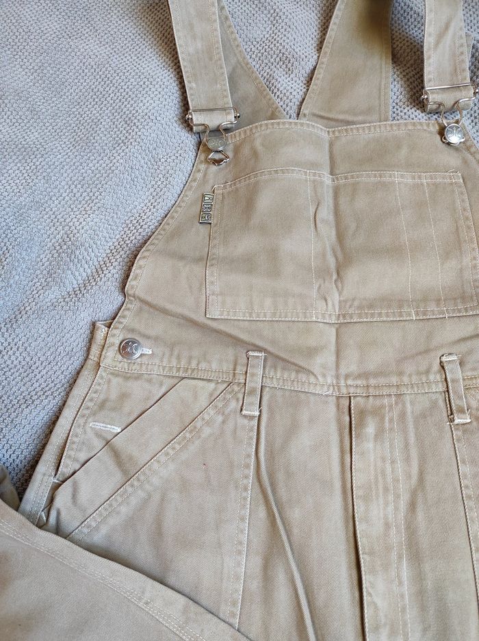 Salopette en denim beige - photo numéro 6