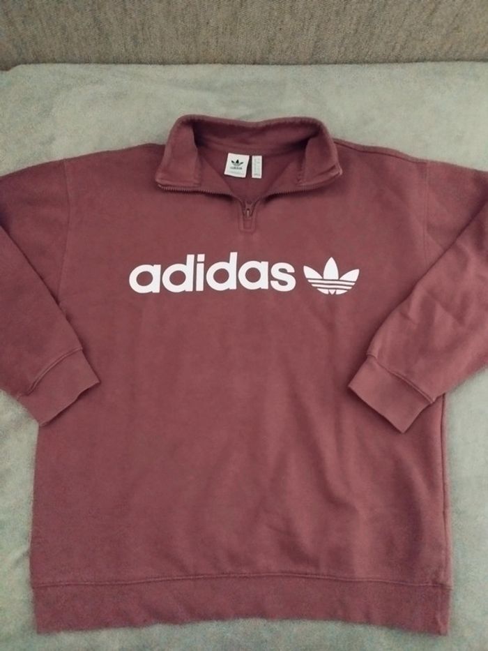 Pull zippé homme adidas taille L - photo numéro 2