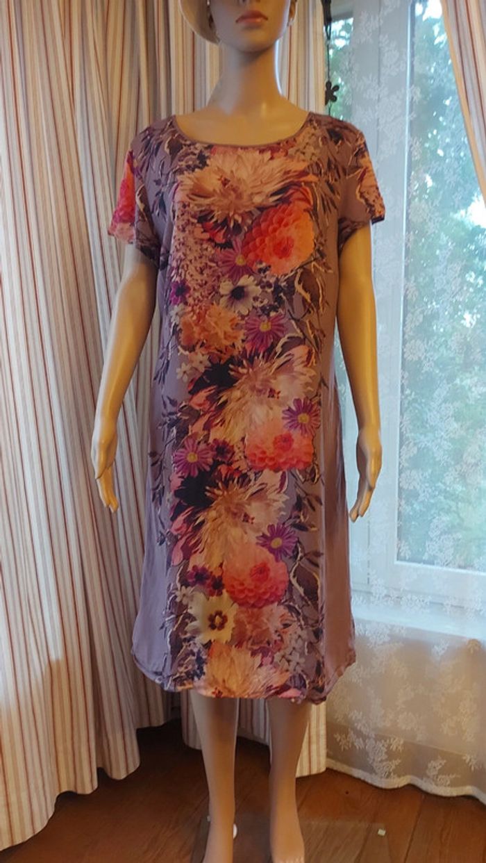 Robe lila fleuries Libelle Femmes fr 46 be 44 - photo numéro 3