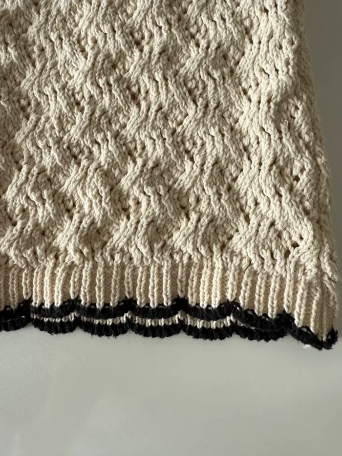 Pantalon beige crochet Zara - photo numéro 5
