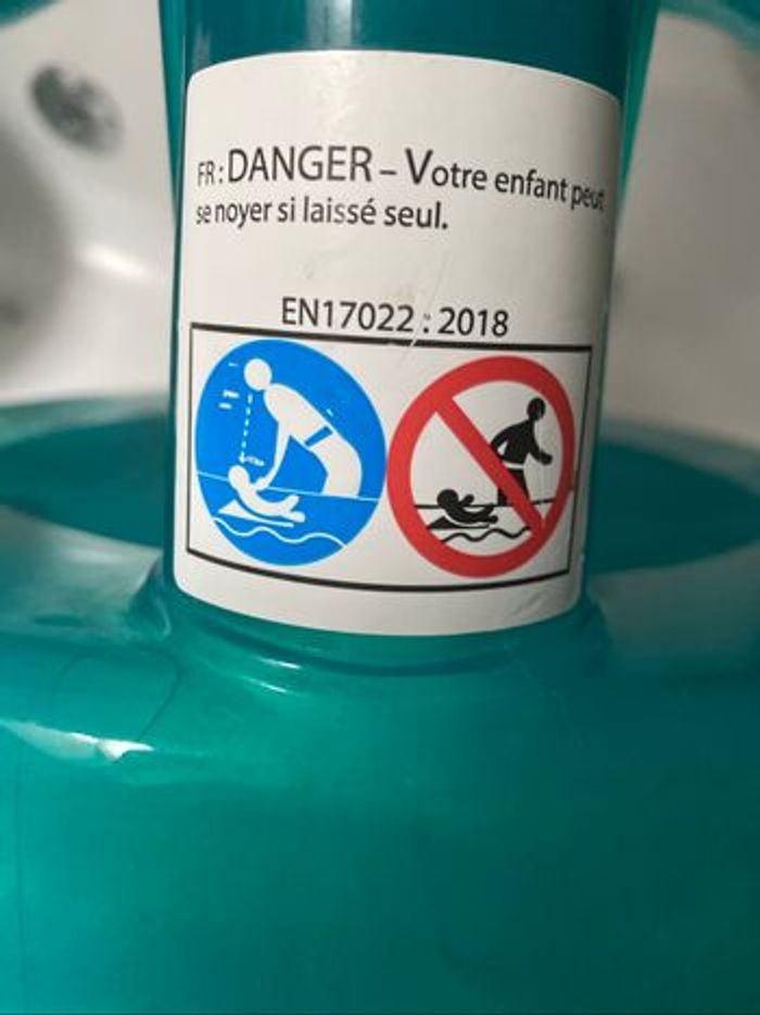 Siège Anneau de bain vert translucide Aquababy - photo numéro 6