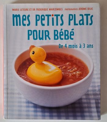 Livre de recettes à cuisiner pour votre bébé