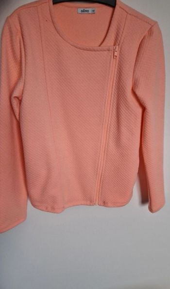 Gilet zippé corail 12 ans