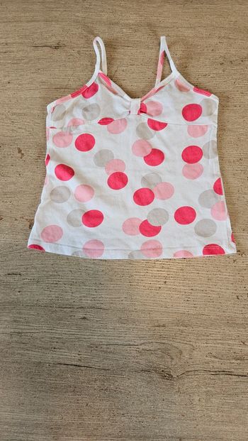 Débardeur fille blanc avec gros points, Zara Kids, 4/5 ans, neuf