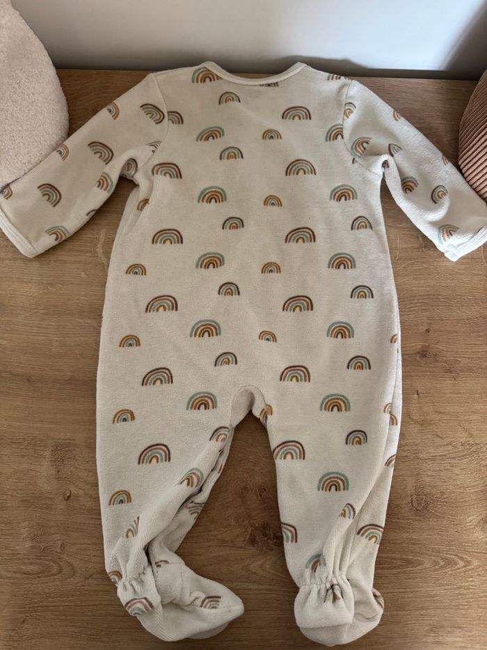 Lot de 2 pyjamas bébé (bleu & écru) - taille 9 mois - Gémo & La Redoute - photo numéro 8