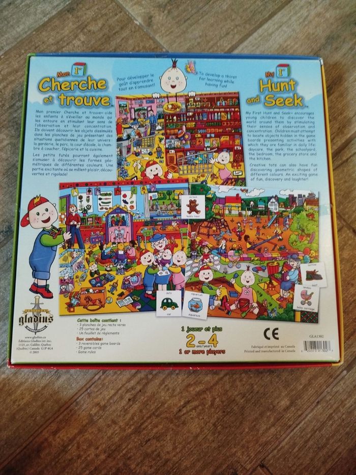 Jeu éducatif, Mon 1er Cherche et trouve, éditions Gladins, BEG - photo numéro 2