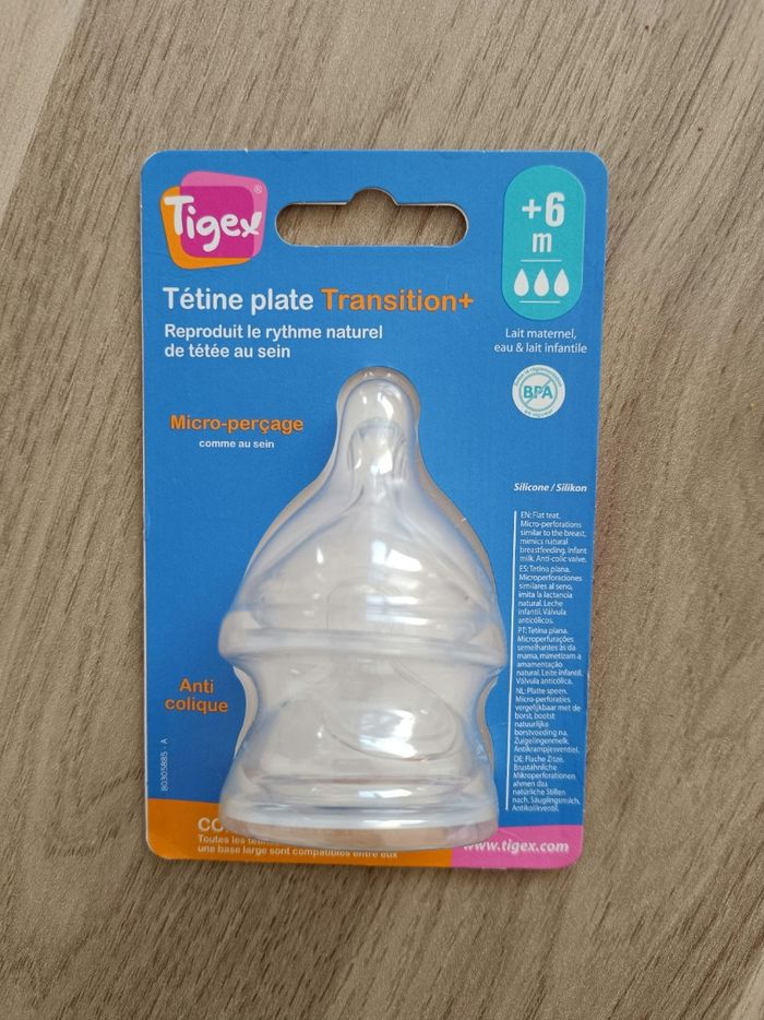 Tétines tigex 6 mois+