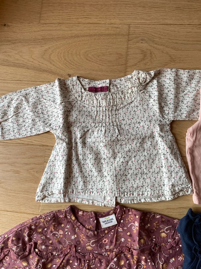 Lot 3 mois hauts blouses fille - photo numéro 2