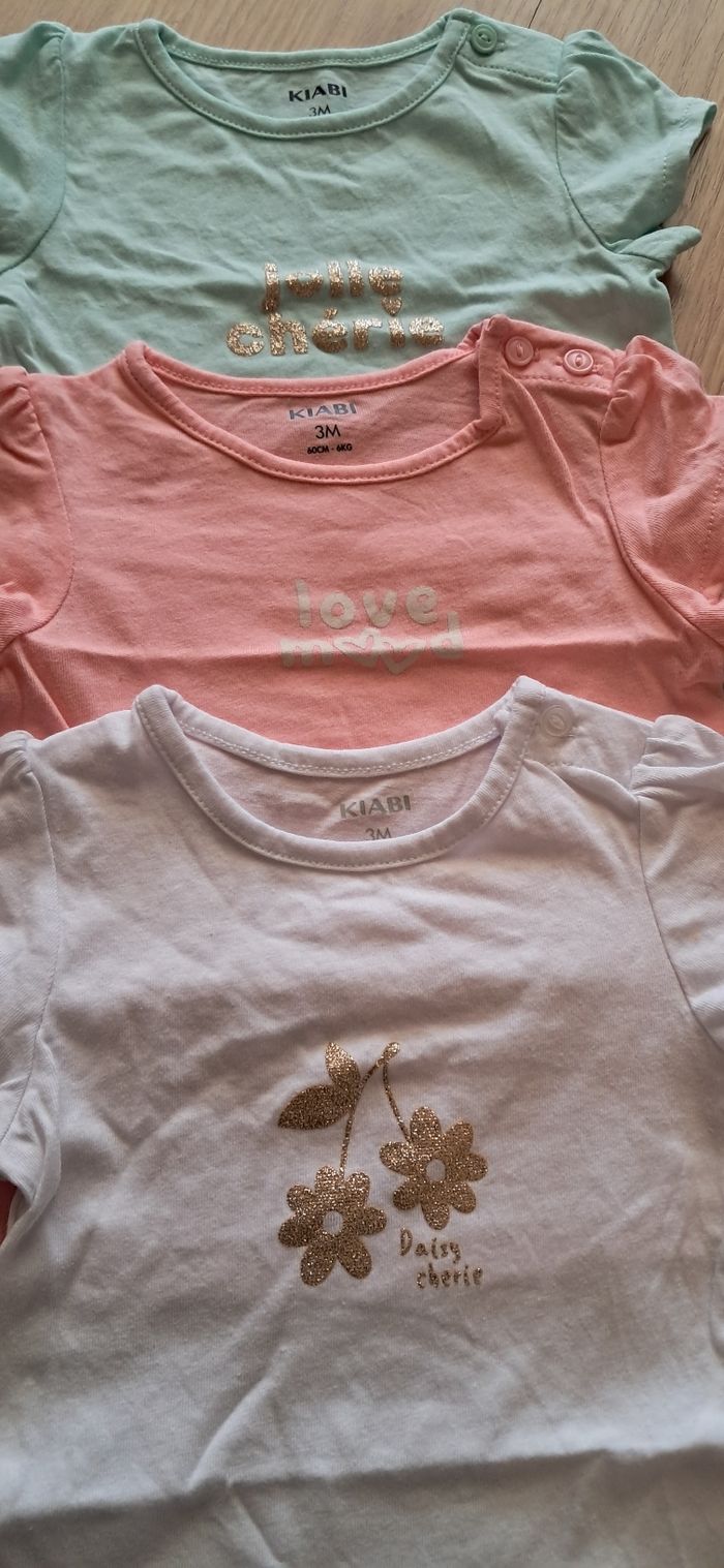 Lot de3 tee-shirts - photo numéro 2