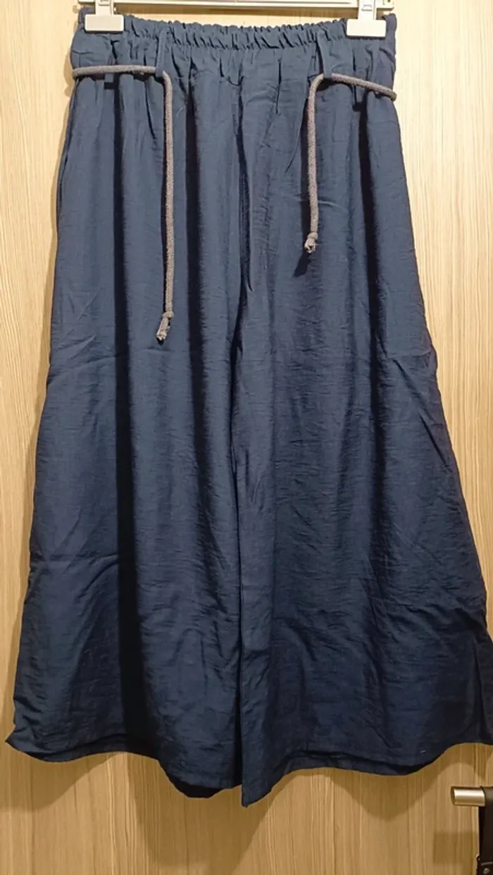 Pantalon jambes larges élastique a la taille - photo numéro 5