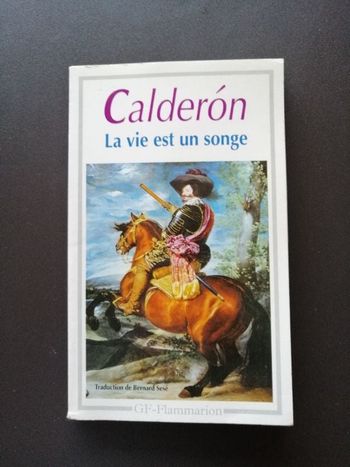 Livre de Calderon La vie est un songe en très bon état