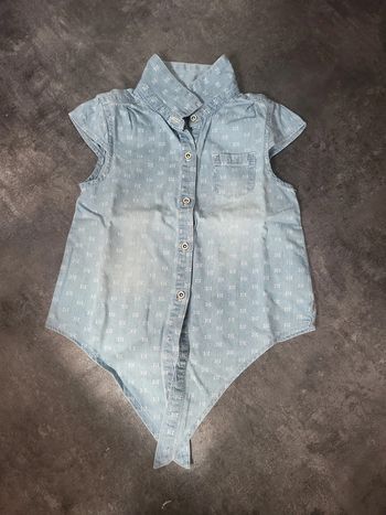 Chemisier manches courtes fille 5ans okaidi peu porté