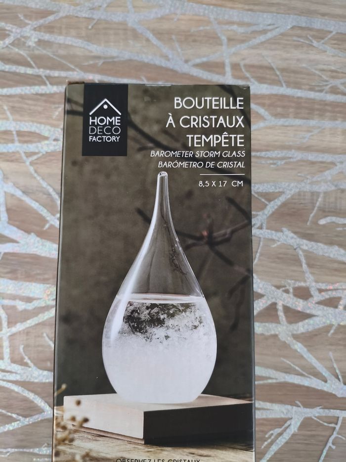 Bouteille à cristaux tempête