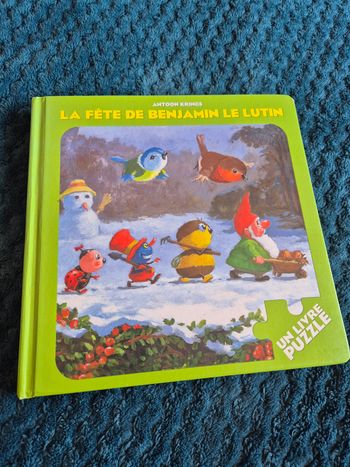 Livre enfants puzzle la fête de Benjamin le lutin