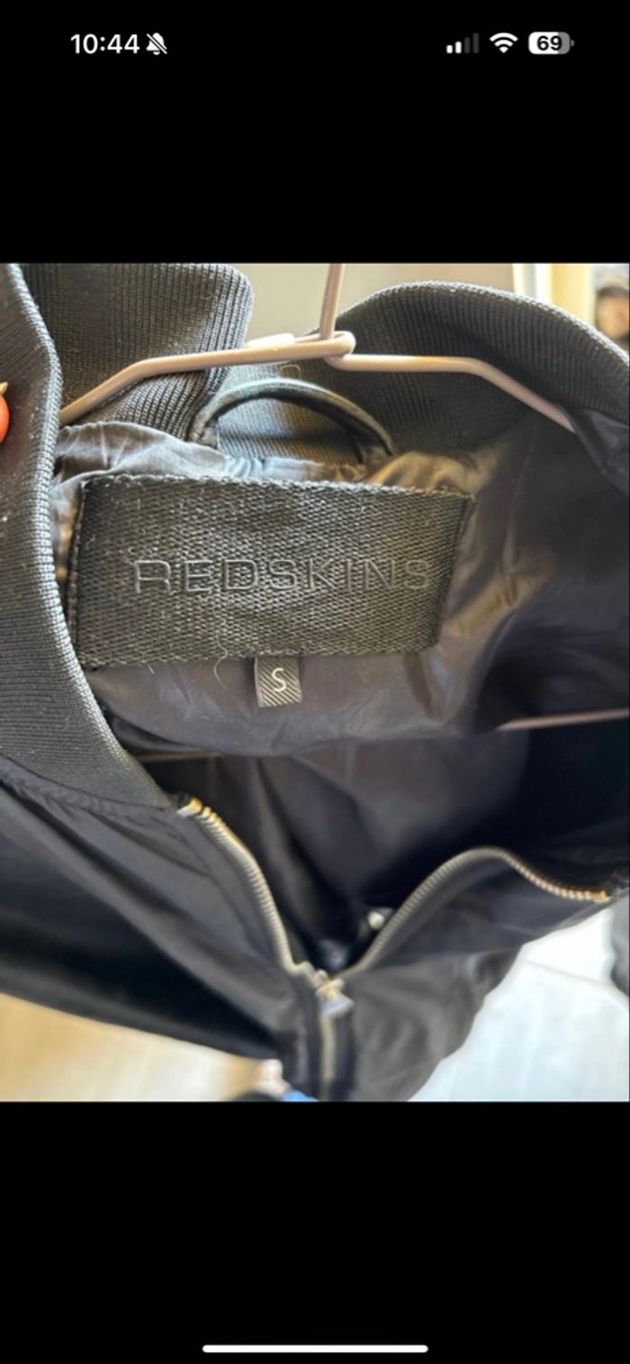Veste en cuir redskins - photo numéro 2