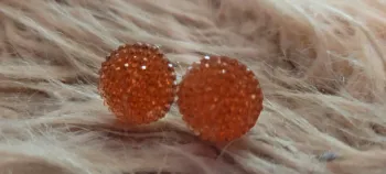 Boucles d'oreilles strass roses