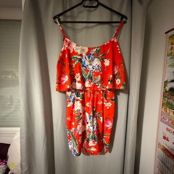 Combi short fleurie