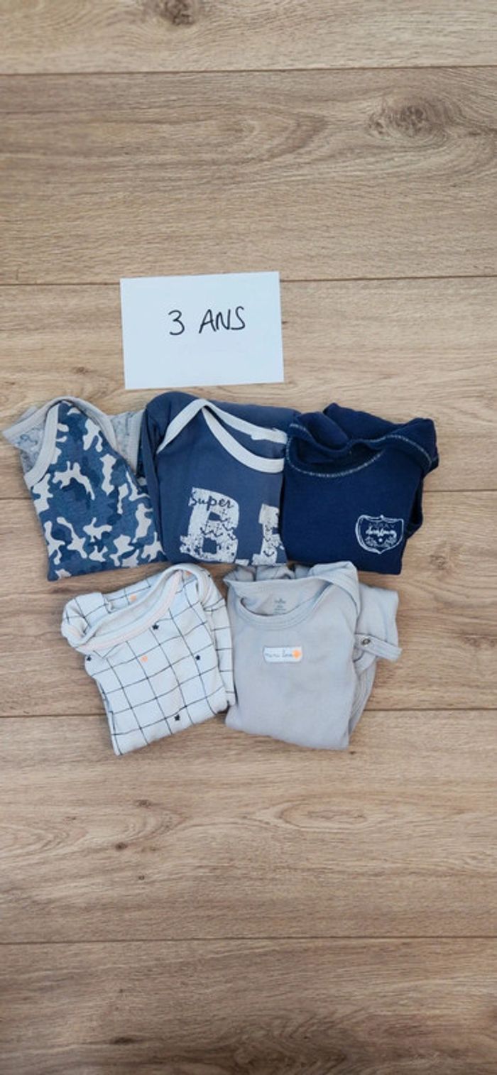 Lot de 5 bodies manches longues
