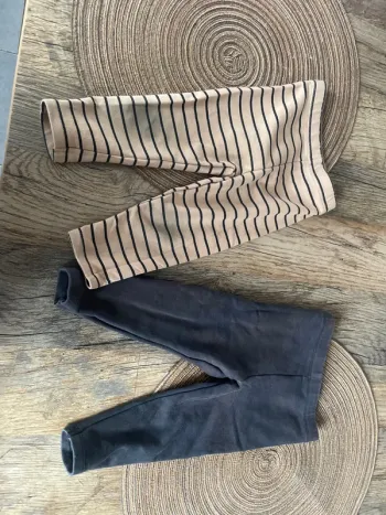 2 legging 6-9 mois