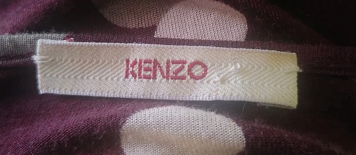 Robe d'été pois bordeaux mauve pois sequins Taille L Kenzo - photo numéro 8