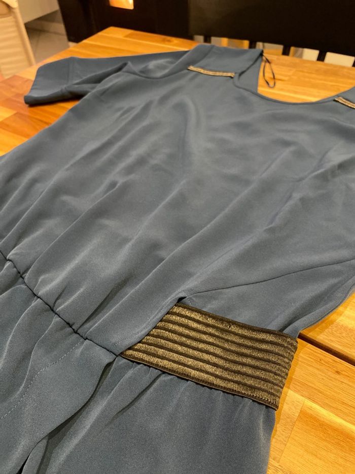 Robe bleue pétrole - photo numéro 5