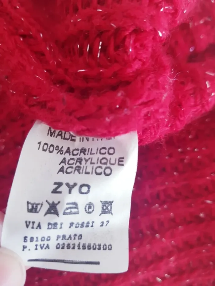 Zyo - Long pull en mailles / tricot - Col roulé - Fils argentés - photo numéro 7