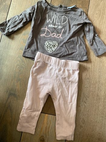 Ensemble fille tex 3 mois fou de papa