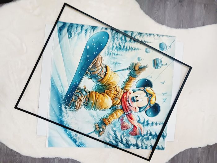 Decoration murale Impression sur toile tissus 70x70 neuf à encadrer