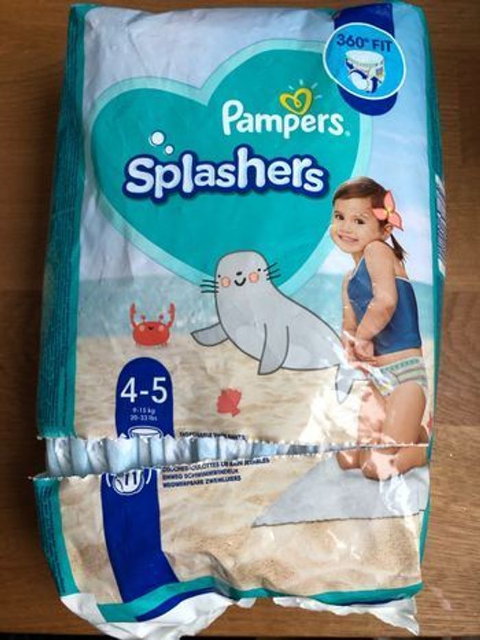Couches Pampers Splashers taille 4-5 - photo numéro 2