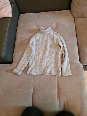 Pull colle roulé fille