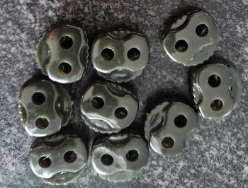 Stoppeurs/serres de Cordon (Double Perforation) vert foncé